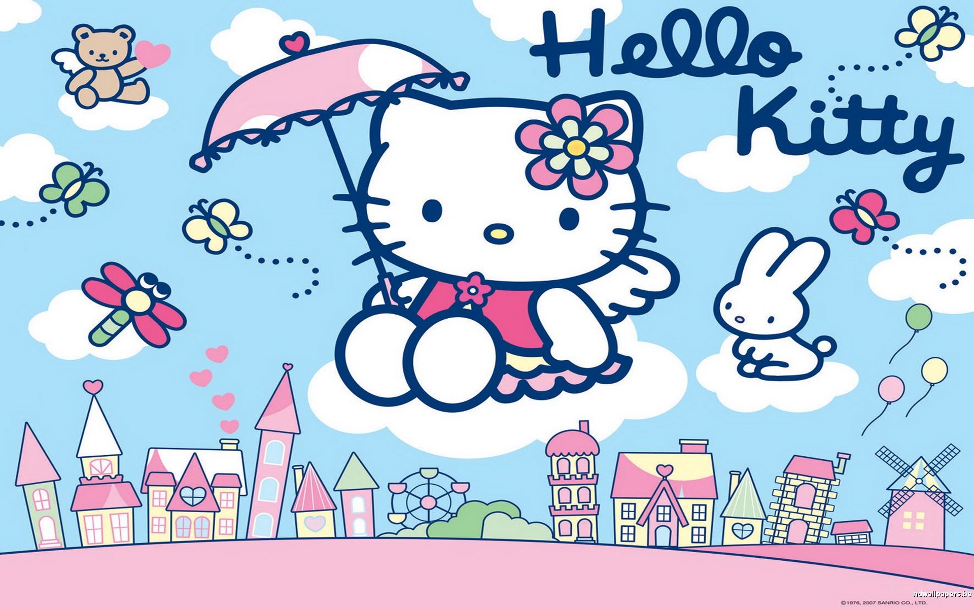 Hello Kitty Rain Wallpaper.jpg