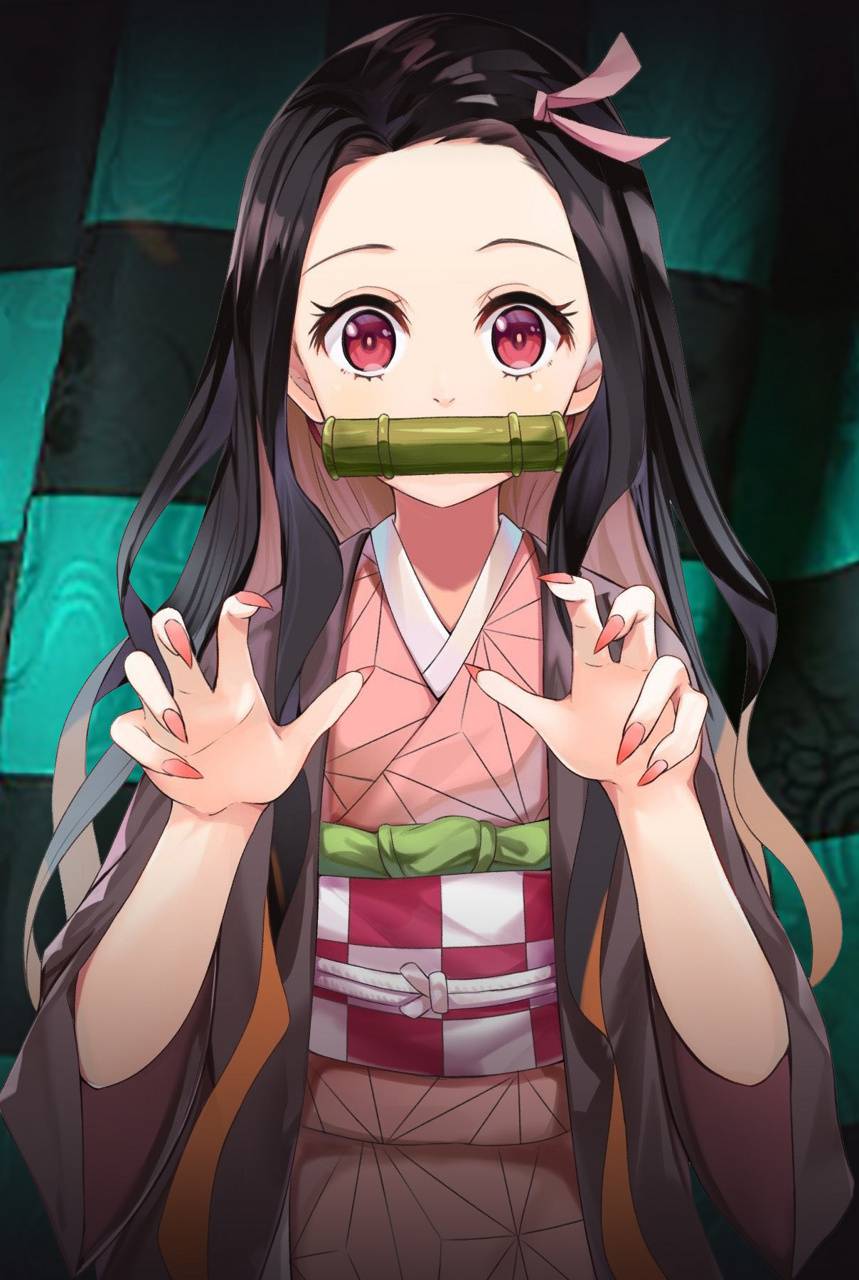 Demon Slayer Nezuko Cute wallpaper.jpg