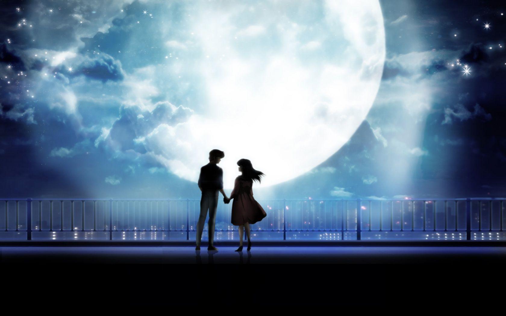 Holding Hands Romantic Anime Picture.jpg