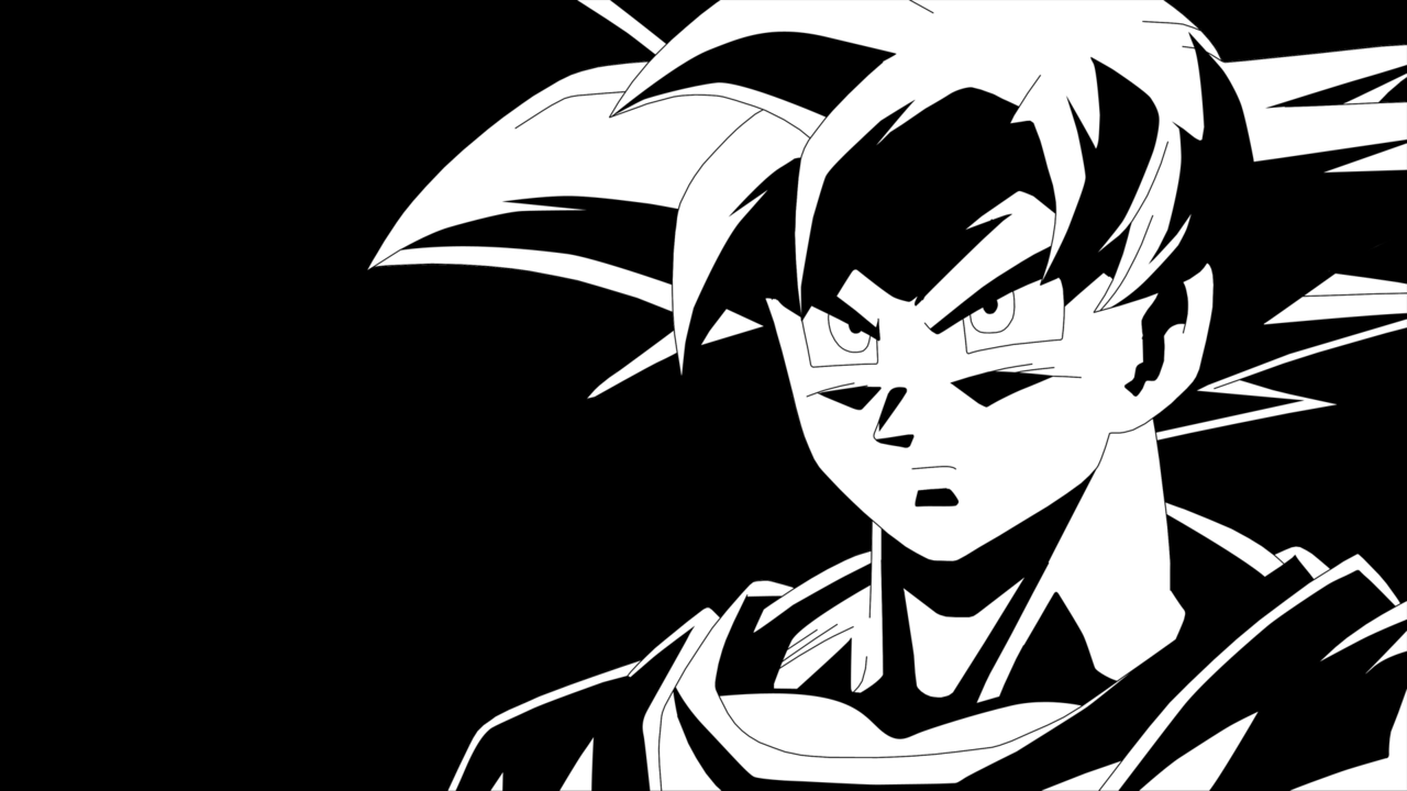 Goku Black and White Images.png